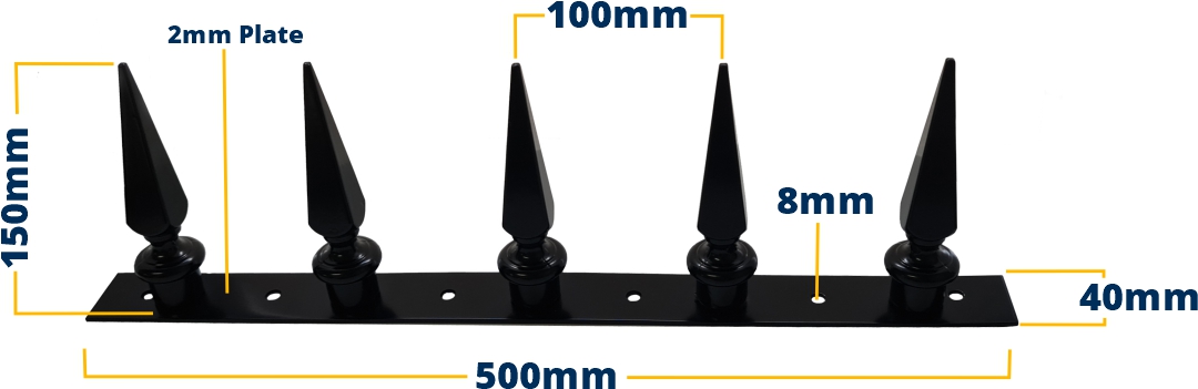 Spear extension dimensions